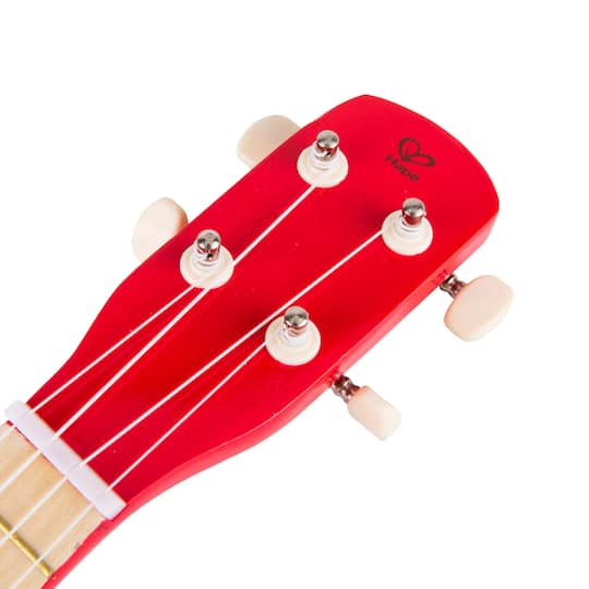 Hape Red & Yellow Kid's Wooden Toy Ukulele